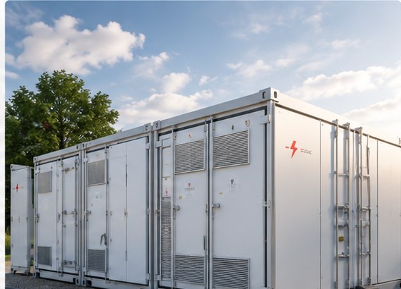 Commercial battery storage containers supporting energy resilience